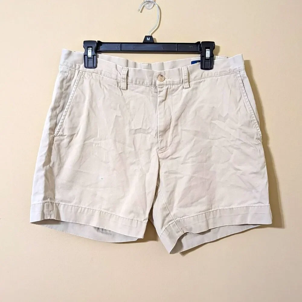 Polo Ralph Lauren Preppy Men's Shorts Size 33 Old Money Beige Tan Chino Casual